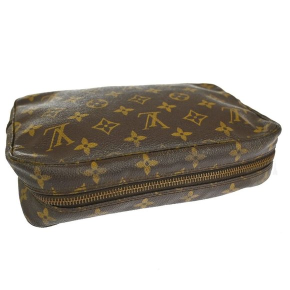 LOUIS VUITTON Trousse Toilette 23 Clutch Hand Bag Monogram Brown M47524 30YD896 - Picture 8 of 16